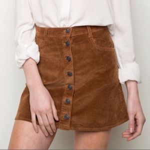 NWT Brandy Melville Brown Mini Skirt
